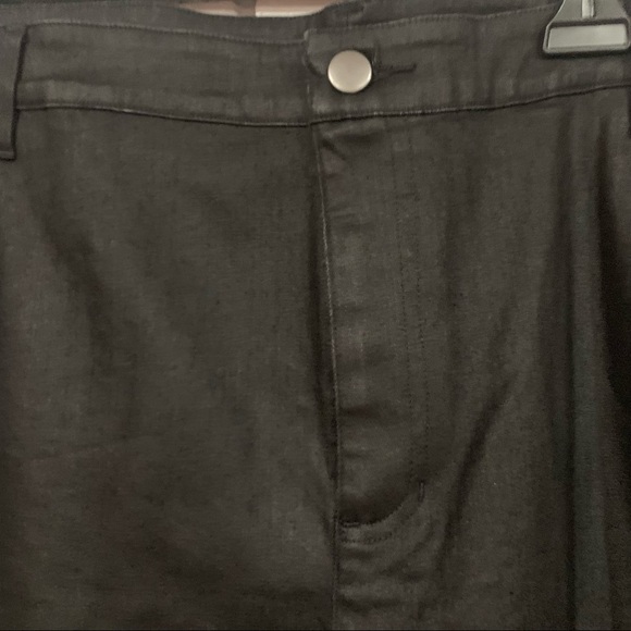 Eileen Fisher Women’s Coated Black Slim Ankle Jean - Picture 4 of 14